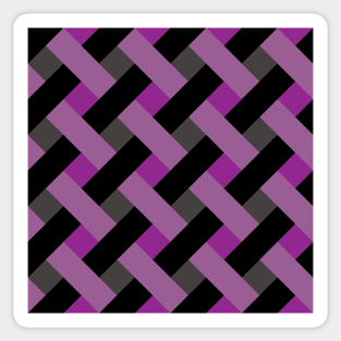 'Zagga' - in Purple, Lilac, Grey and Black Sticker